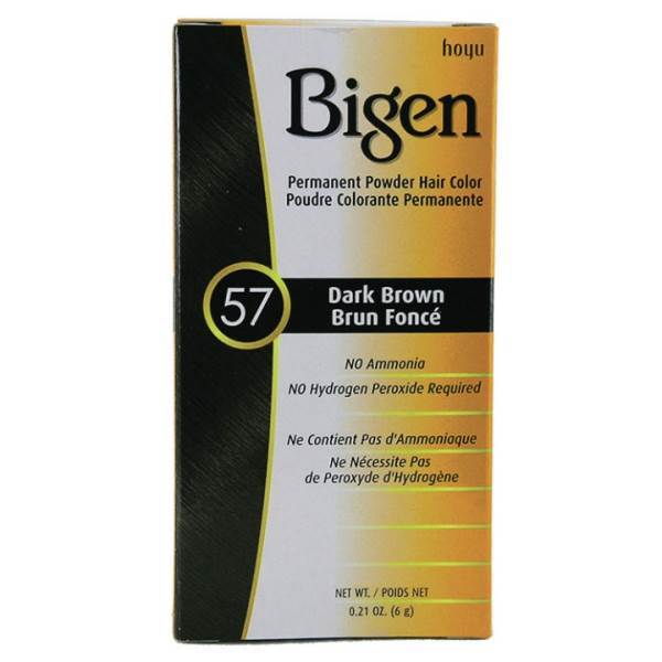 BIGEN Hair Color 57 Dark Brown, 0.21 Oz Model #IG-65203, UPC: 033859905578