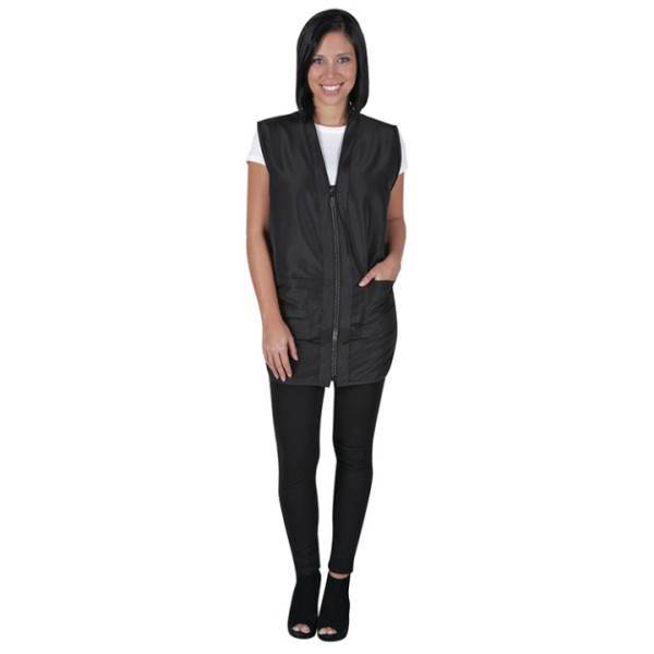 BETTY DAIN Glitz Vest Black rhinestone zipper, 2xl Model #BD-1279-2X, UPC: 013534111562