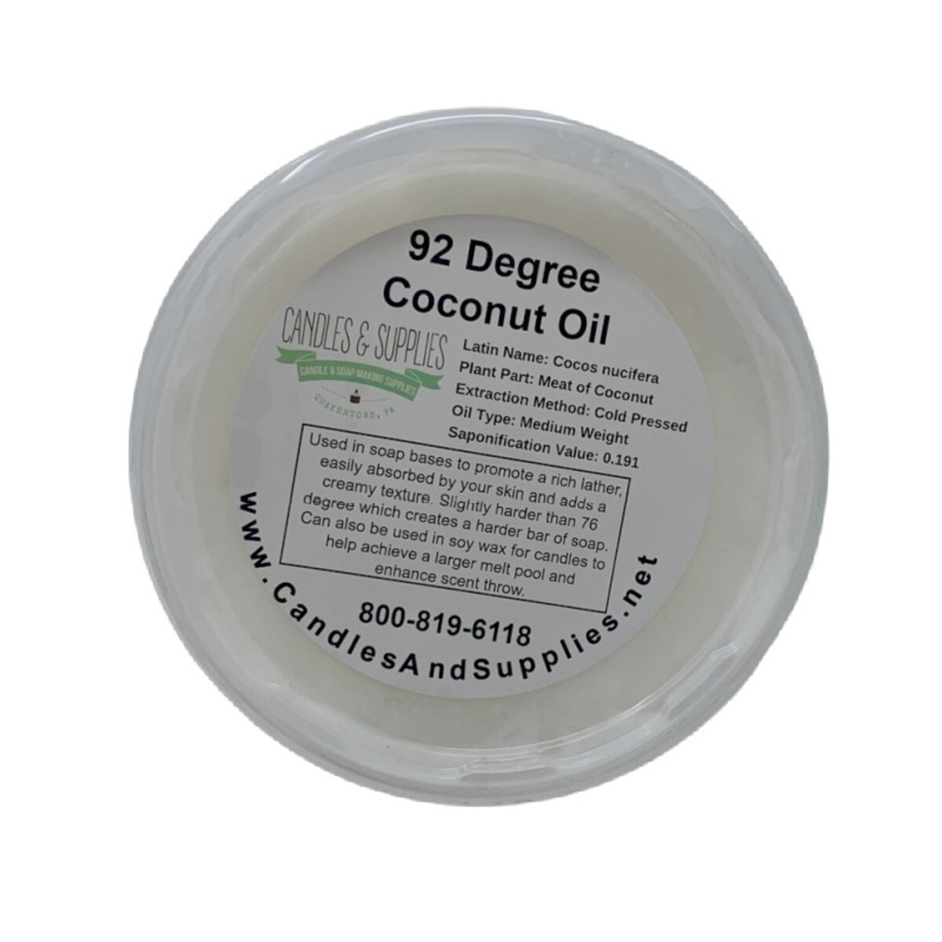 Coconut Oil - 92 Degree