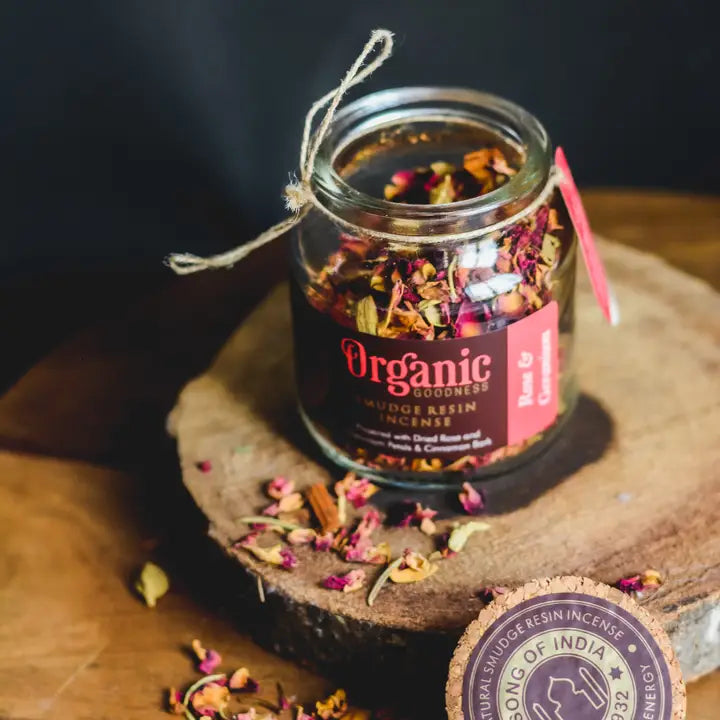 Song of India - Organic Goodness Smudge Resin - Rose & Geranium