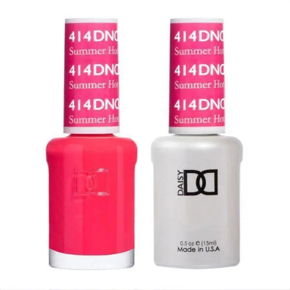 DND Gel & Lacquer Duo - Summer Hot Pink #414