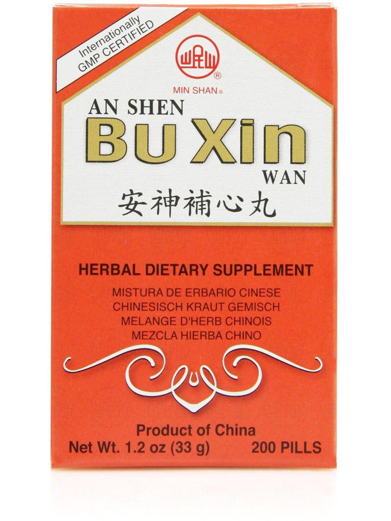 Min Shan, An Shen Bu Xin Wan, 200 ct